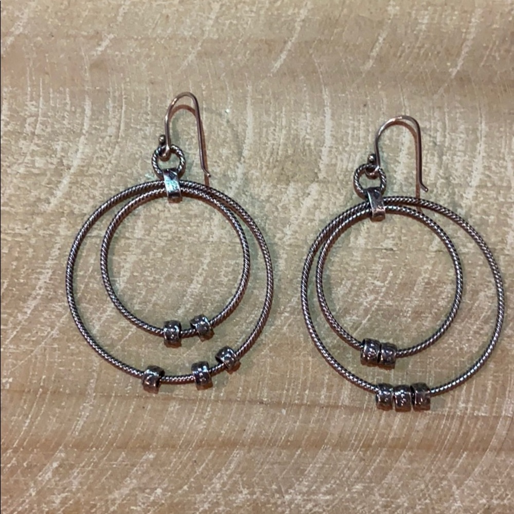 🌟SILPADA W1753 Oxidized Sterling Circle Earrings